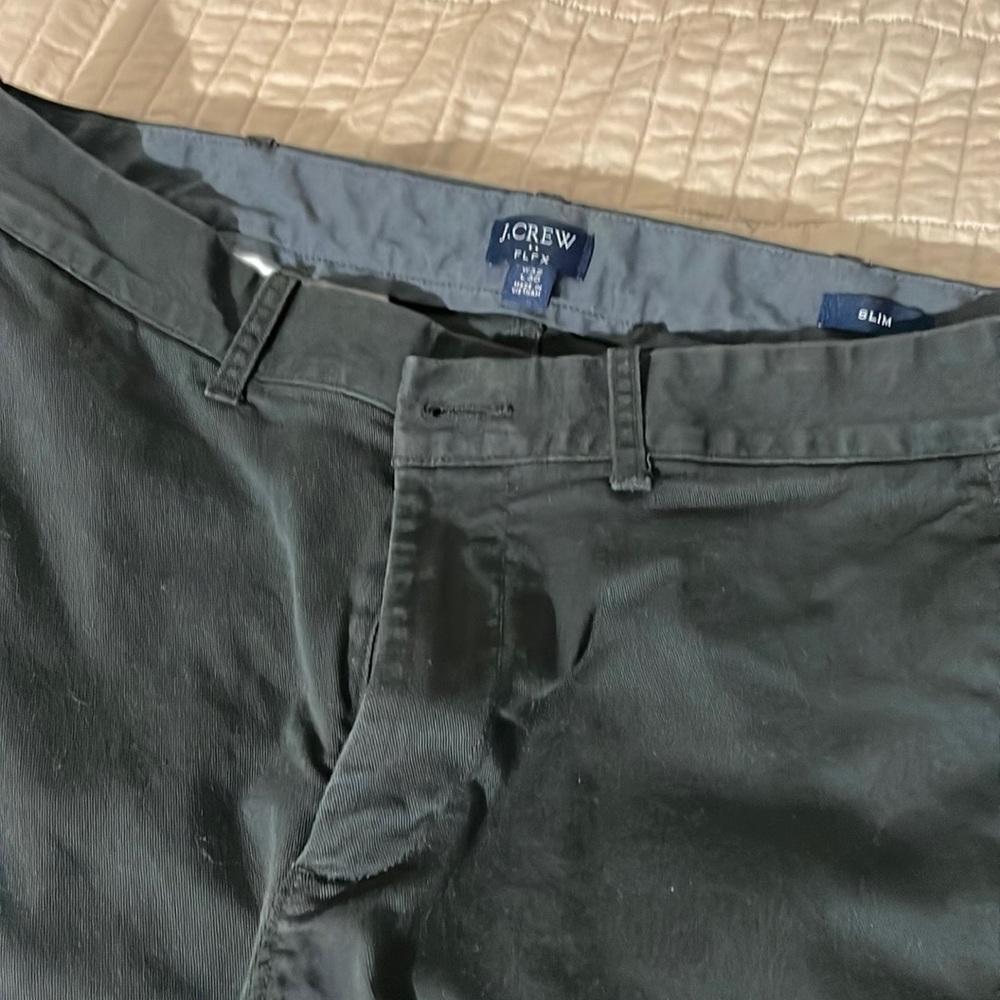 J. Crew Slim-fit Flex Khaki Pant, Black, 32x30